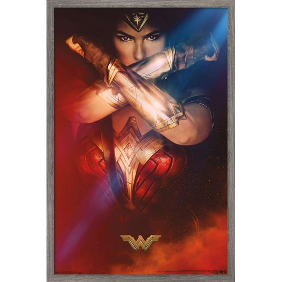 DC Comics Movie - Wonder Woman - Bracelets One Sheet Wall Poster, 14.725" x 22.375", Framed