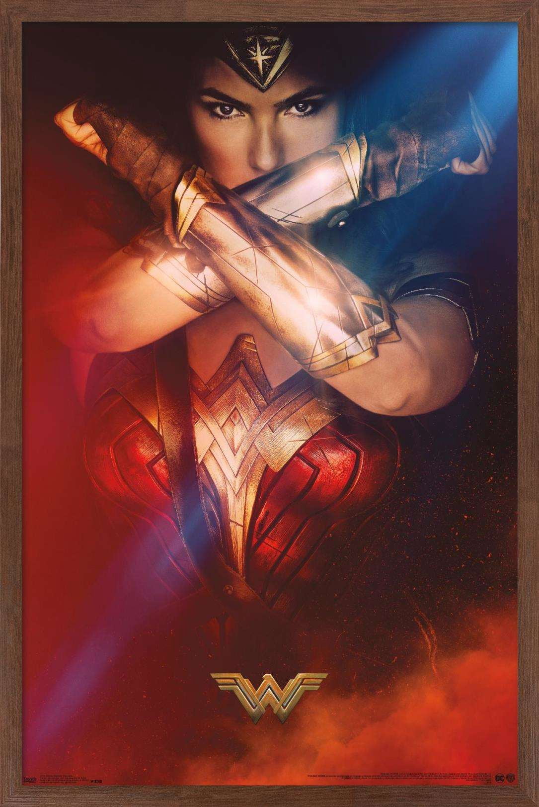 DC Comics Movie - Wonder Woman - Bracelets One Sheet Wall Poster, 14.725" x 22.375", Framed