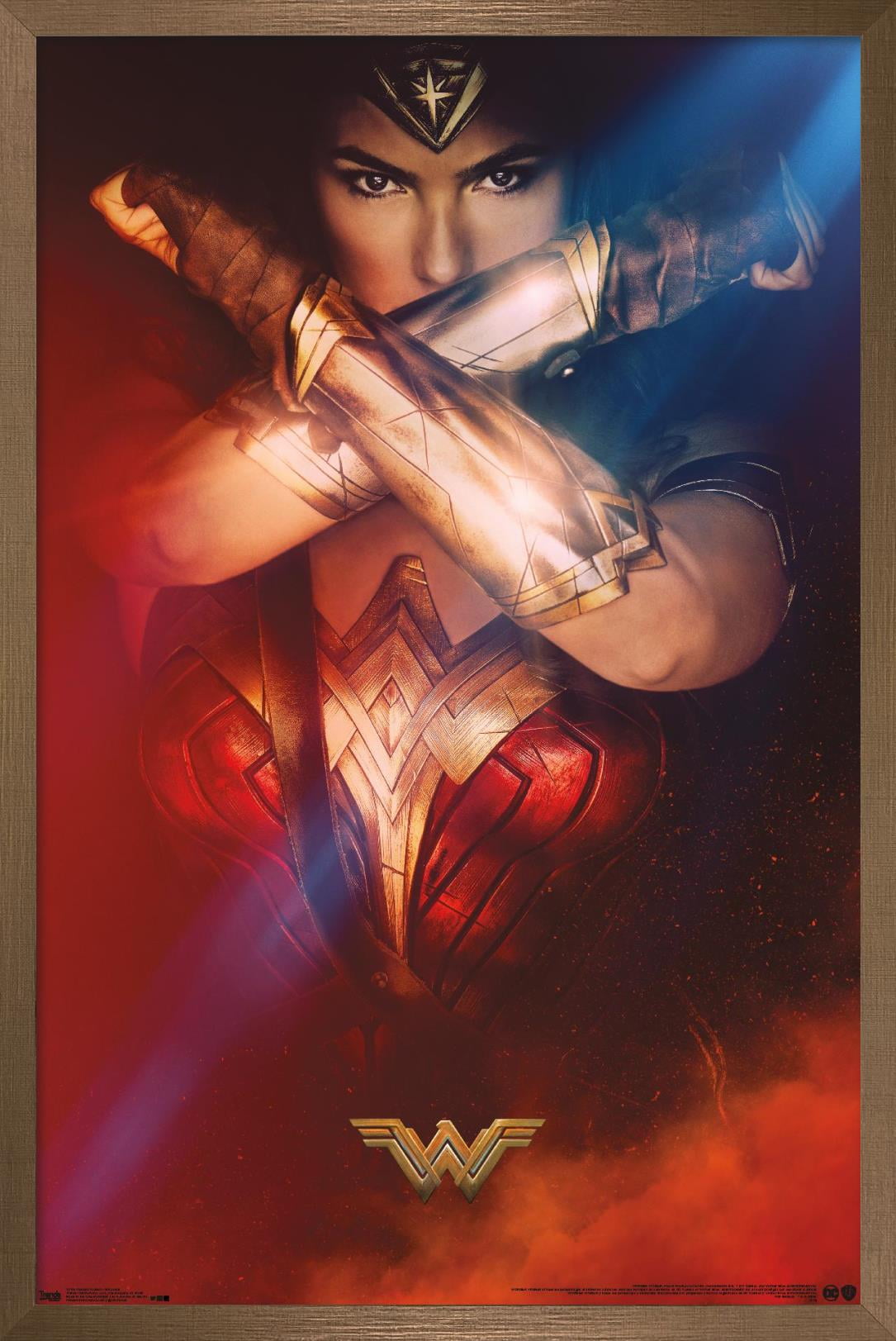 DC Comics Movie - Wonder Woman - Bracelets One Sheet Wall Poster, 14.725" x 22.375", Framed