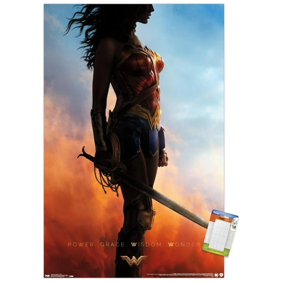 DC Comics Movie - Wonder Woman - Teaser One Sheet Wall Poster, 14.725" x 22.375"