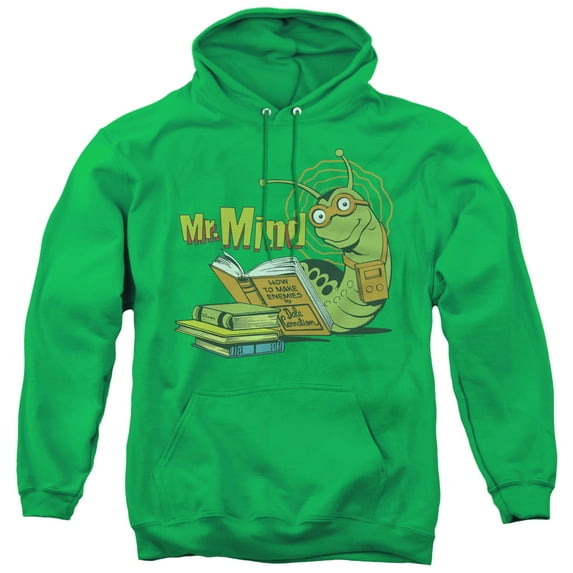 DC Comics Mr Mind Adult Pullover Hoodie Sweatshirt Kelly Green