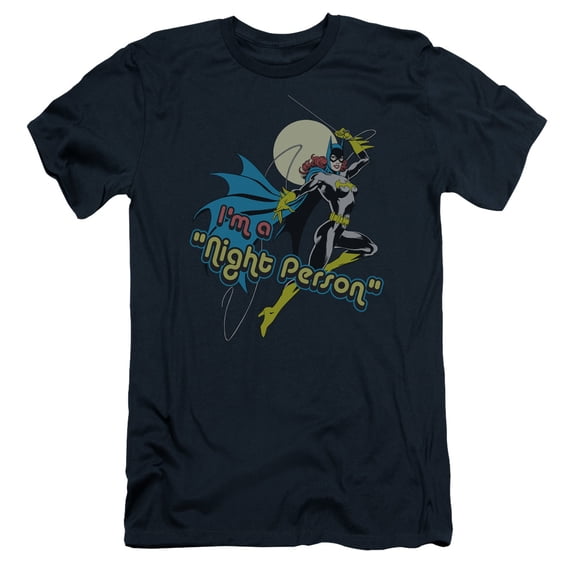 DC Comics Night Person S/S Adult 30/1 T-Shirt Navy