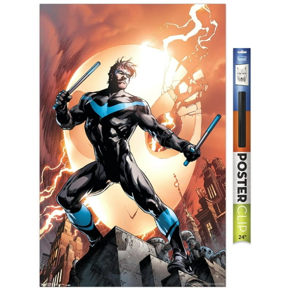 DC Comics - Nightwing - Fire Wall Poster, 22.375" x 34"
