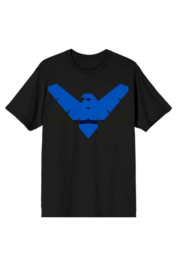 DC Comics Nightwing Men's Black Graphic Tee-L