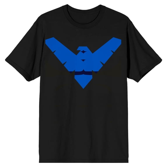 DC Comics Nightwing Men's Black Graphic Tee-L