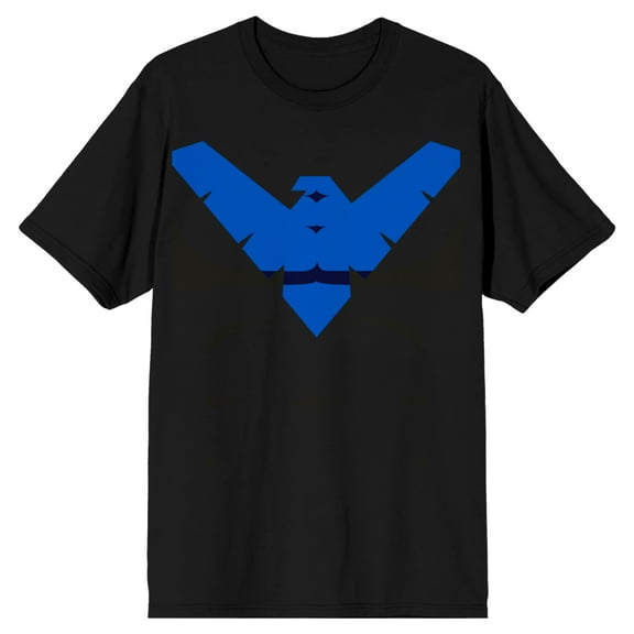 DC Comics Nightwing Men's Black Graphic Tee-XL