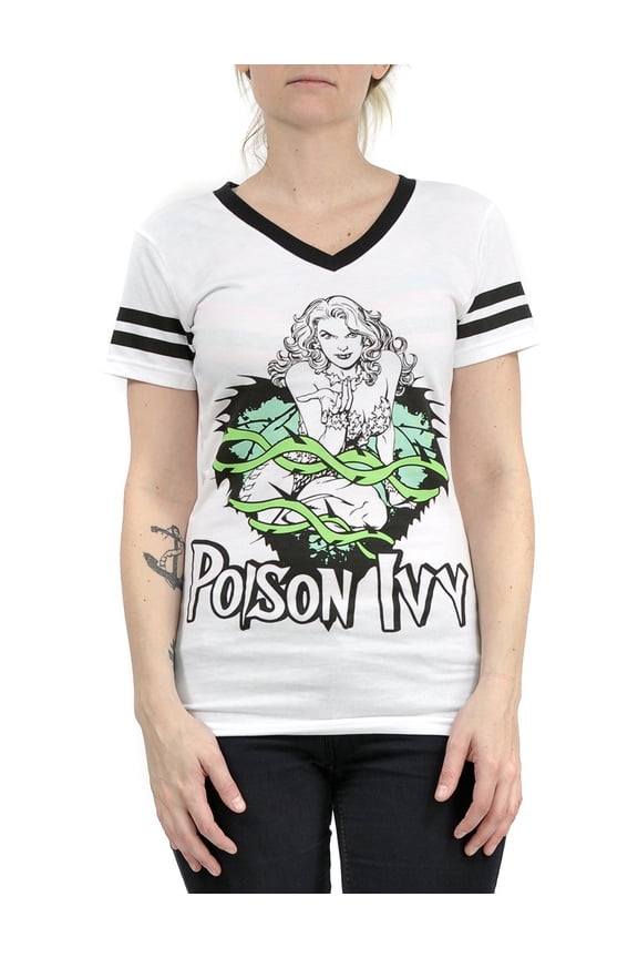 DC Comics Poison Ivy Juniors V-Neck T-Shirt