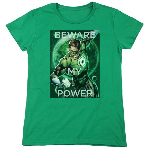 DC Comics Power S/S Women's T-Shirt Kelly Green
