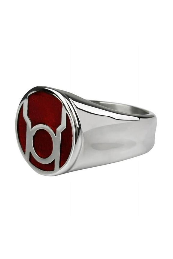 DC Comics Red Lantern Corps Rage Stainless Steel Ring | 12