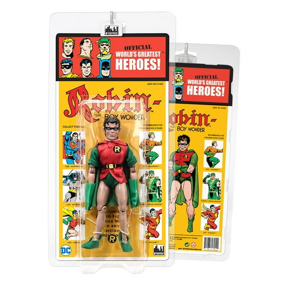 DC Comics Retro Kresge Style Action Figures Series 4: First Appearances Robin (Green)