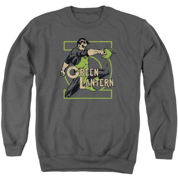 DC Comics Ring Power Adult Crewneck Sweatshirt Charcoal