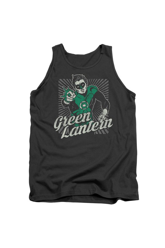 DC Comics Ring Rays Adult Tank Top Charcoal