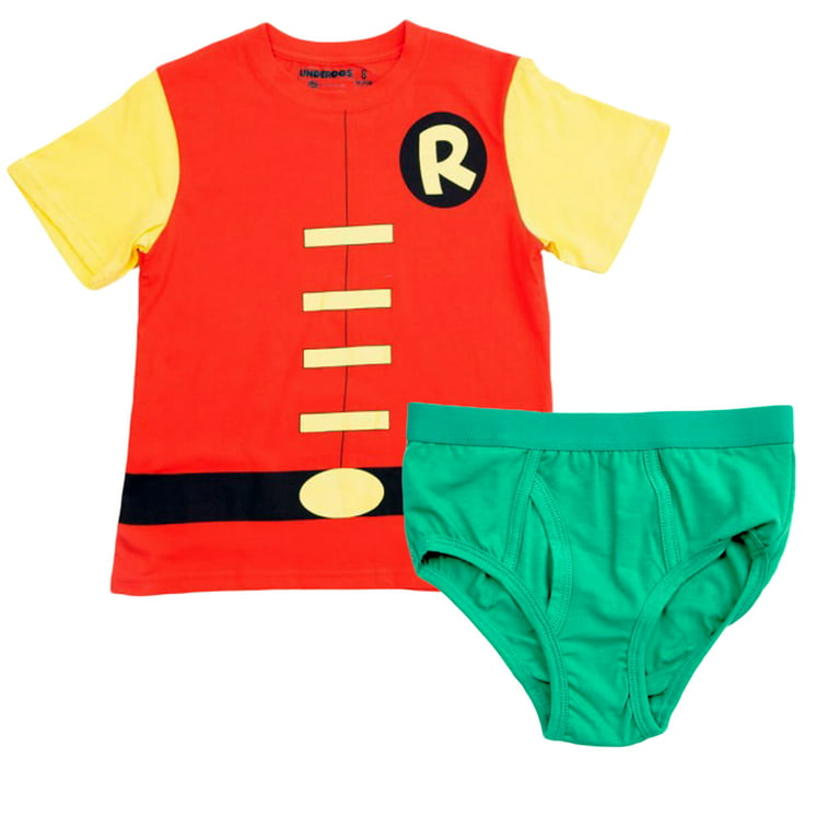 DC Comics Robin Boy's Shirt/Underwear Underoos Set