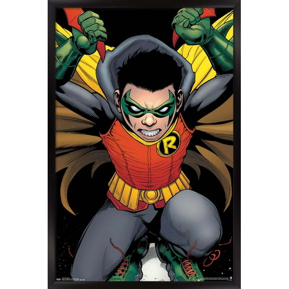 DC Comics - Robin - Damian Wayne Wall Poster, 14.725" x 22.375", Framed
