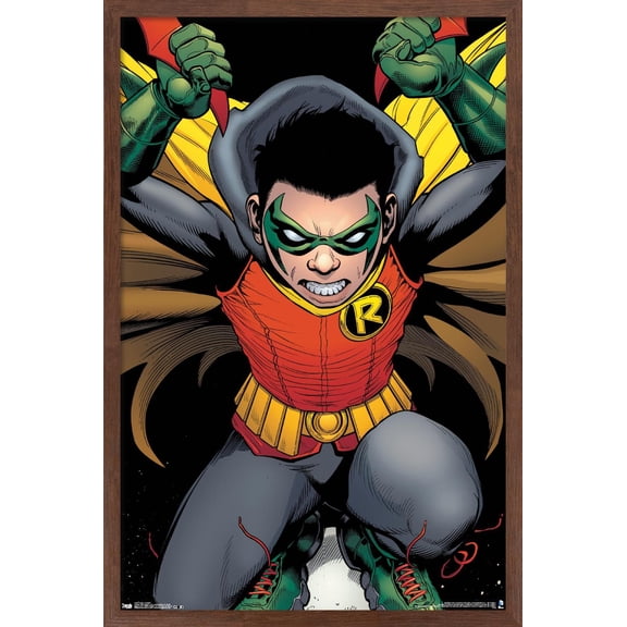 DC Comics - Robin - Damian Wayne Wall Poster, 22.375" x 34", Framed
