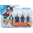 thumbnail interactive-video image 1 of DC Comics SUPERMAN Heroes Vs. Villains 5-Pack, 3-inch Action Figure Playset, for Ages 4 and up, 1 of 9