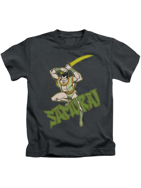 DC Comics - Samurai Kids T-Shirt - Kids T-Shirt (Ages 4-7) / 7 / Gray