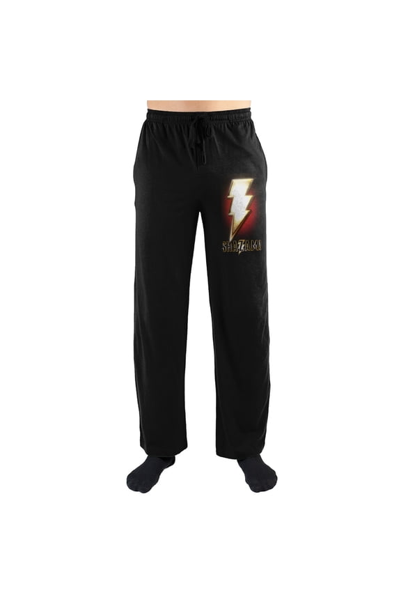 DC Comics Shazam! Lighting Bolt Sleep Pajama Pants-Small