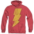 thumbnail image 1 of DC Comics Shazam Logo Distressed Adult Heather Hoodie Sweatshirt Red, 1 of 1