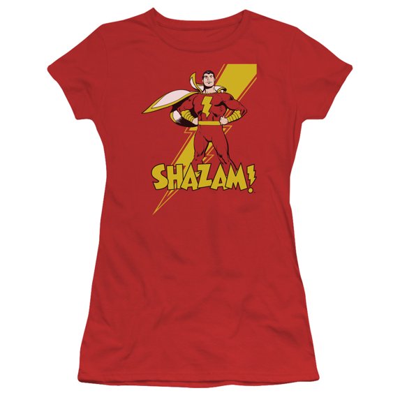 DC Comics Shazam! S/S Junior Women's T-Shirt Sheer Red