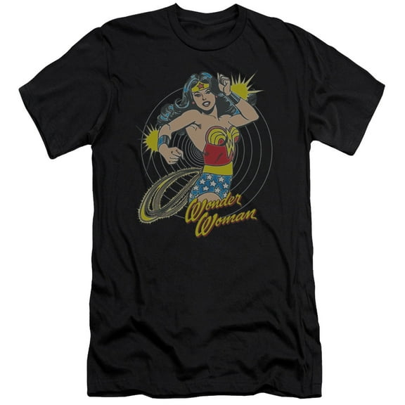 DC Comics Spinning S/S Adult 30/1 T-Shirt Black