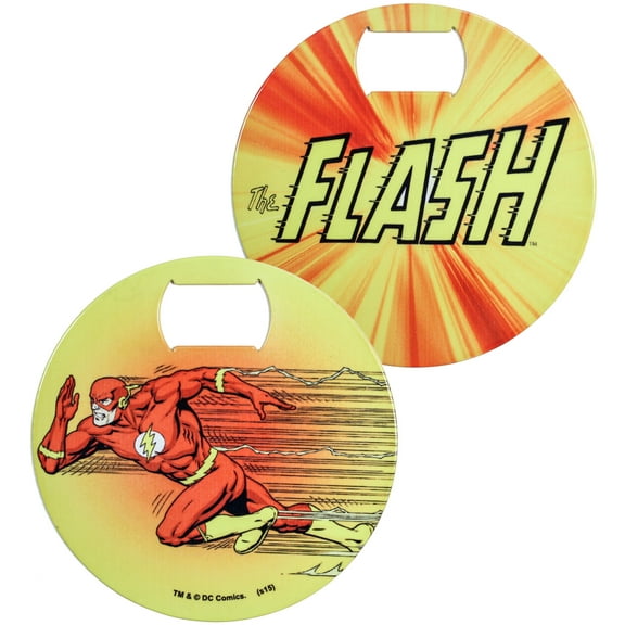 DC Comics Stainless Steel 3.75" The Flash Graphic Bottle Opener Coaster