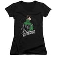 thumbnail image 1 of DC Comics Star Gazer Junior Women's V-Neck T-Shirt Black, 1 of 1