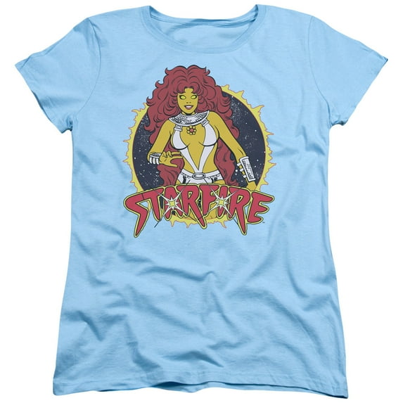 DC Comics Starfire S/S Women's T-Shirt Light Blue
