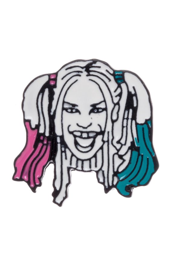 Face Enamel Fill Lapel Pin