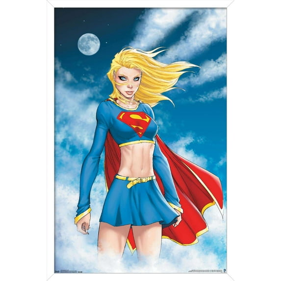DC Comics - Supergirl - Clouds Wall Poster, 14.725" x 22.375", Framed