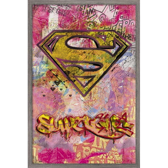 DC Comics - Supergirl Wall Poster, 22.375" x 34", Framed