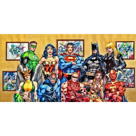 DC Comics Superheroes - CANVAS OR PRINT WALL ART