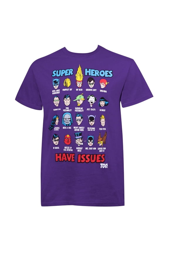 Superheroes Have Issues Men's T-Shirt-XLarge