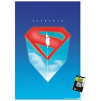 DC Studios Superman (2025) - Illustrated Shield Wall Poster with Pushpins, 22.375" x 34"