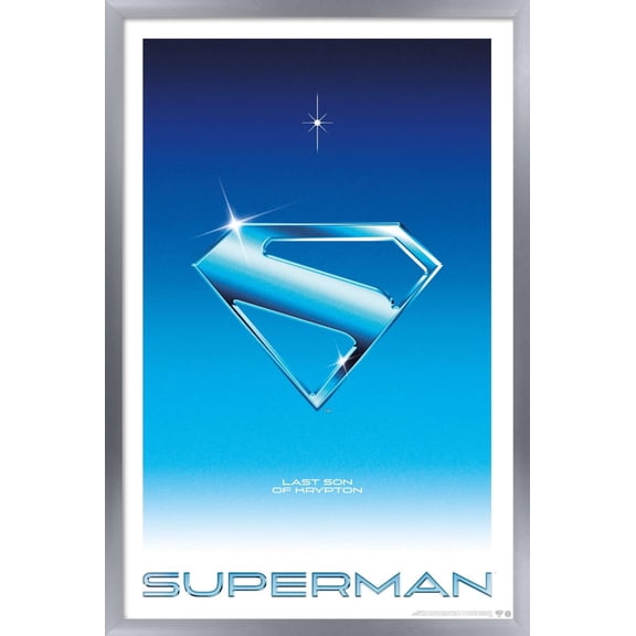 DC Studios Superman (2025) - Last Son Of Krypton Wall Poster, 22.375" x 34" Framed