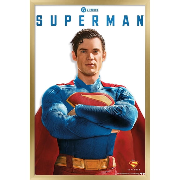 DC Studios Superman (2025) - Superman Feature Series Wall Poster, 14.725" x 22.375" Framed
