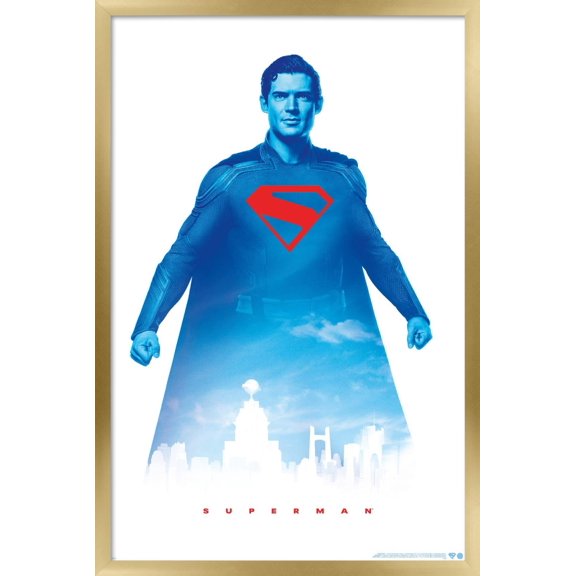DC Studios Superman (2025) - Superman Gradient Wall Poster, 22.375" x 34" Framed