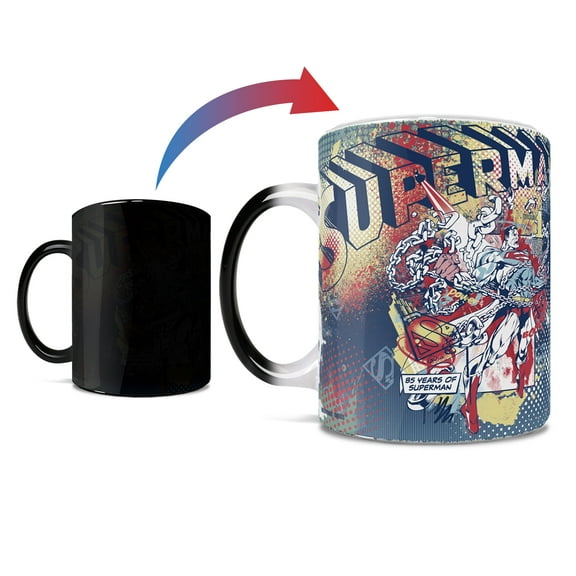 DC Comics (Superman 85th Anniversary - Ink and Dots) Morphing Mugs Heat-Sensitive Mug