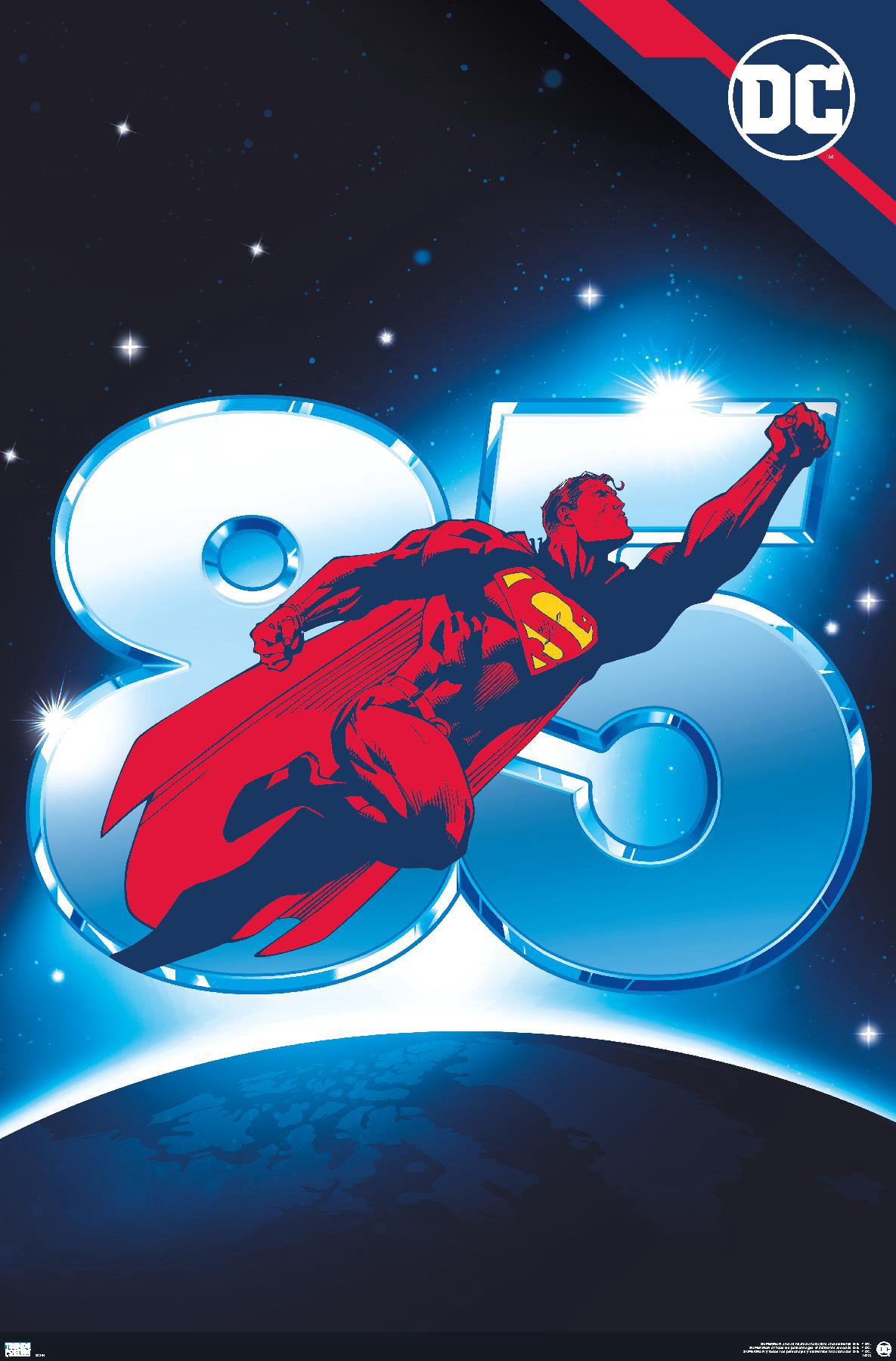 DC Comics Superman 85th Wall Poster, 14.725" x 22.375"