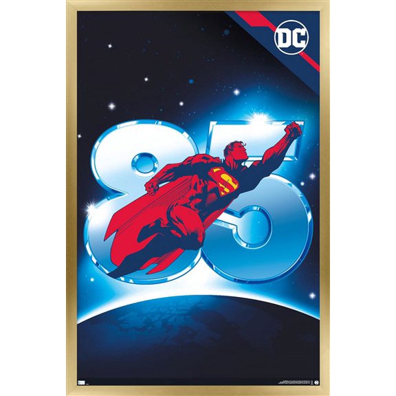 DC Comics Superman 85th Wall Poster, 22.375" x 34" Framed
