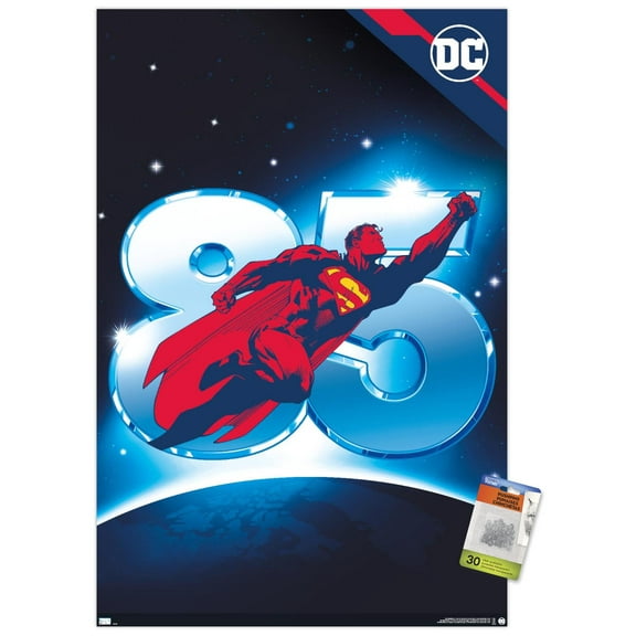DC Comics Superman 85th Wall Poster with Pushpins, 22.375" x 34"