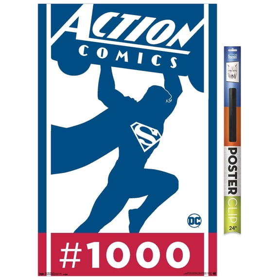 DC Comics - Superman - Action Comics 1000 Wall Poster, 22.375" x 34"