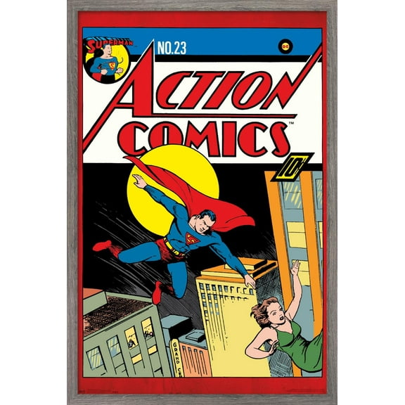 DC Comics - Superman - Action Comics 23 Wall Poster, 22.375" x 34", Framed