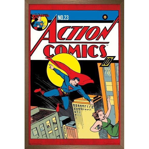 DC Comics - Superman - Action Comics 23 Wall Poster, 22.375" x 34", Framed