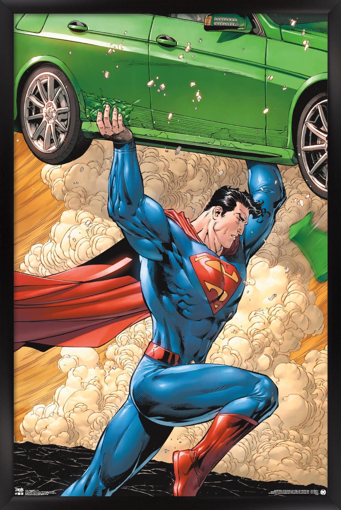 DC Comics - Superman - Car Wall Poster, 22.375" x 34", Framed