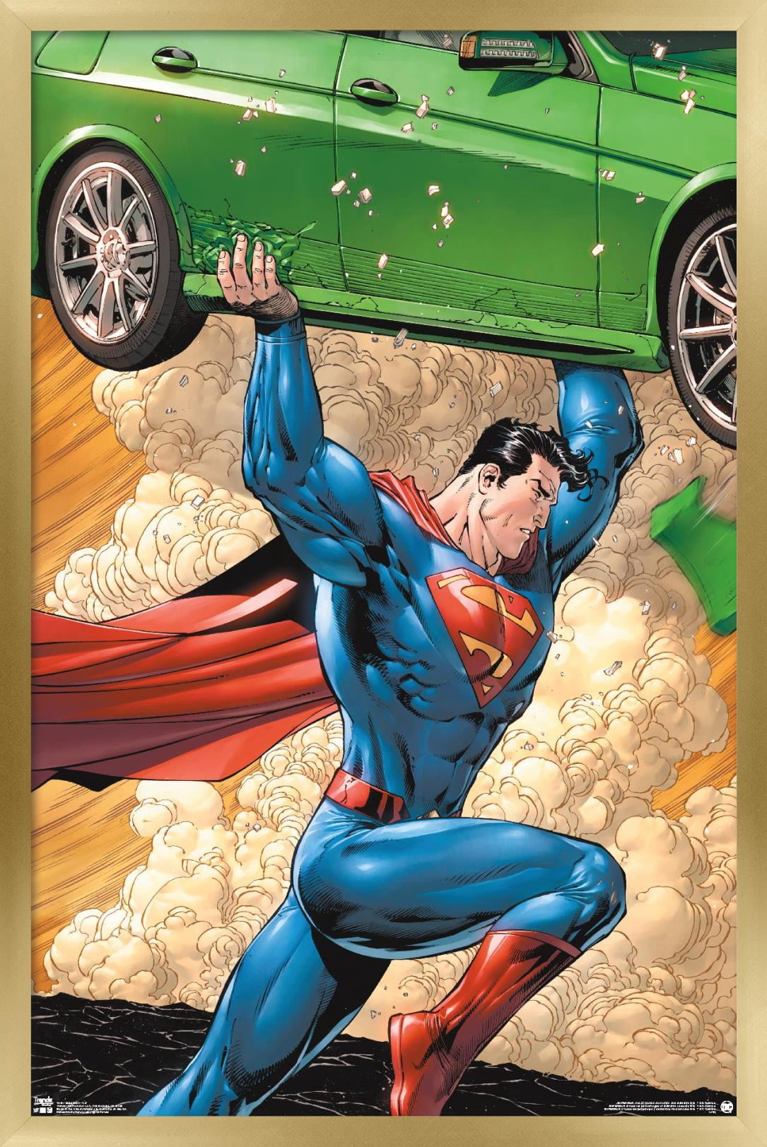 DC Comics - Superman - Car Wall Poster, 22.375" x 34", Framed