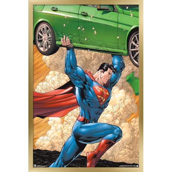 DC Comics - Superman - Car Wall Poster, 22.375" x 34", Framed
