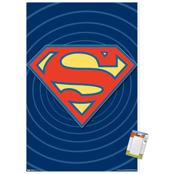 DC Comics Superman - Classic Logo Wall Poster, 22.375" x 34"