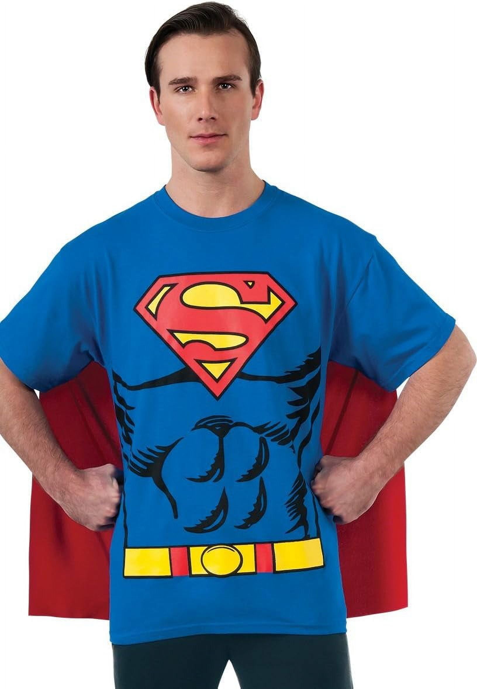 Superman shirt with cape walmart on sale