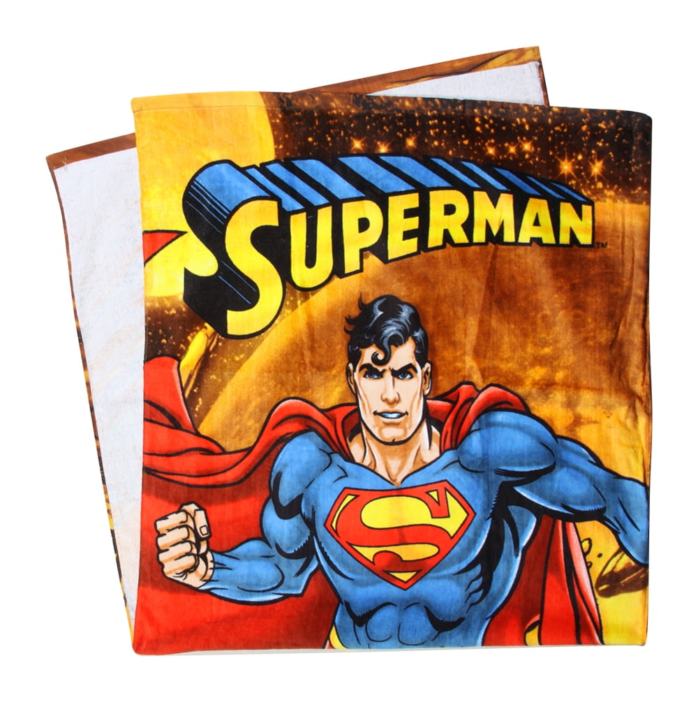 DC Comics Superman Firely Planet Pool Beach Bath Towel Walmart